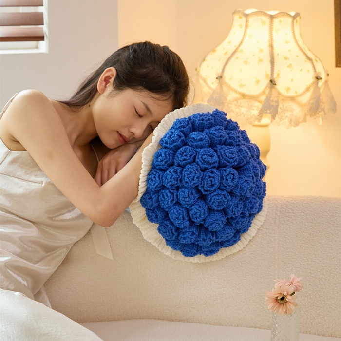 91家纺网 家纺一手货源 找家纺 暖绵绵2025新款花束毯星河（最低零售价：小号116元，大号167元） 星河-深蓝