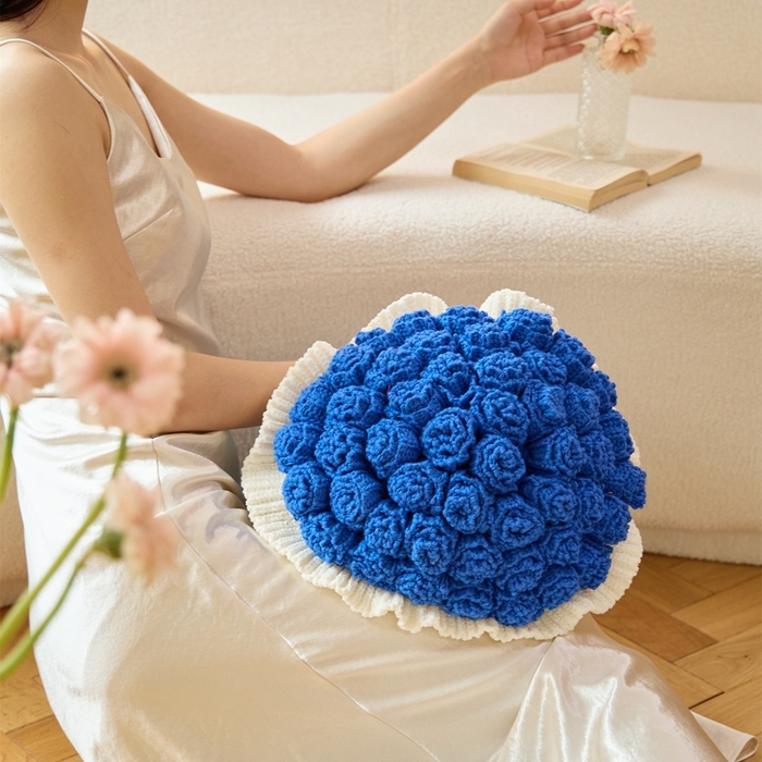 91家纺网 家纺一手货源 找家纺 暖绵绵2025新款花束毯星河（最低零售价：小号116元，大号167元） 星河-深蓝