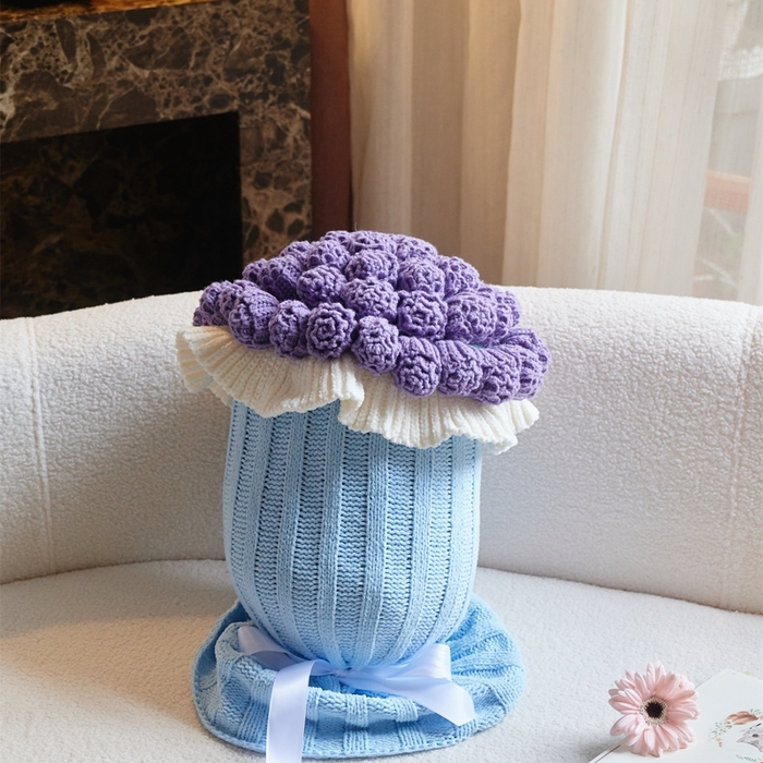 91家纺网 家纺一手货源 找家纺 暖绵绵2025新款花束毯星河（最低零售价：小号116元，大号167元） 星河-紫色