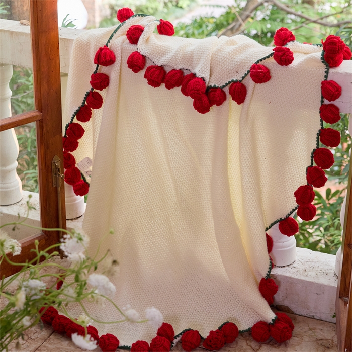 91家纺网 家纺一手货源 找家纺 （总）暖绵绵2025新款卡莎花束毯最低零售价：小号111元、大号145元