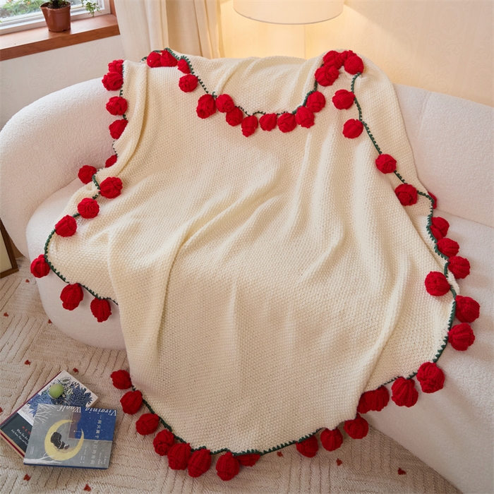 91家纺网 家纺一手货源 找家纺 （总）暖绵绵2025新款卡莎花束毯最低零售价：小号111元、大号145元