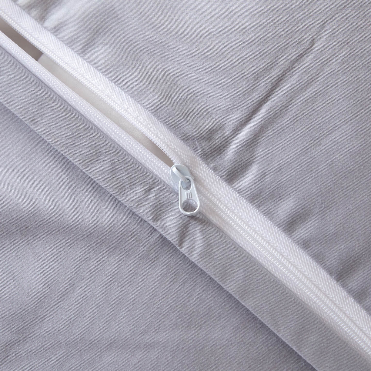 91家纺网 家纺一手货源 找家纺 乐美家纺 2025新款全棉纯棉纯色双拼多规格四件套 布鲁兰+石灰