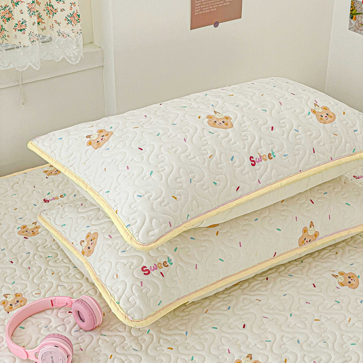 91家纺网 家纺一手货源 找家纺 （总）纽缦家纺 2025春夏新款A类水洗棉加棉枕套单枕套枕套单件