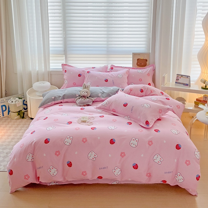 91家纺网 家纺一手货源 找家纺 （总）纽缦家纺 2025新款全棉纯棉斜纹印花四件套