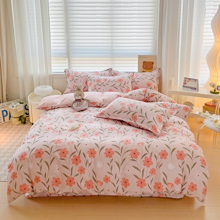 91家纺网 家纺一手货源 找家纺 （总）纽缦家纺 2025新款全棉纯棉斜纹印花四件套