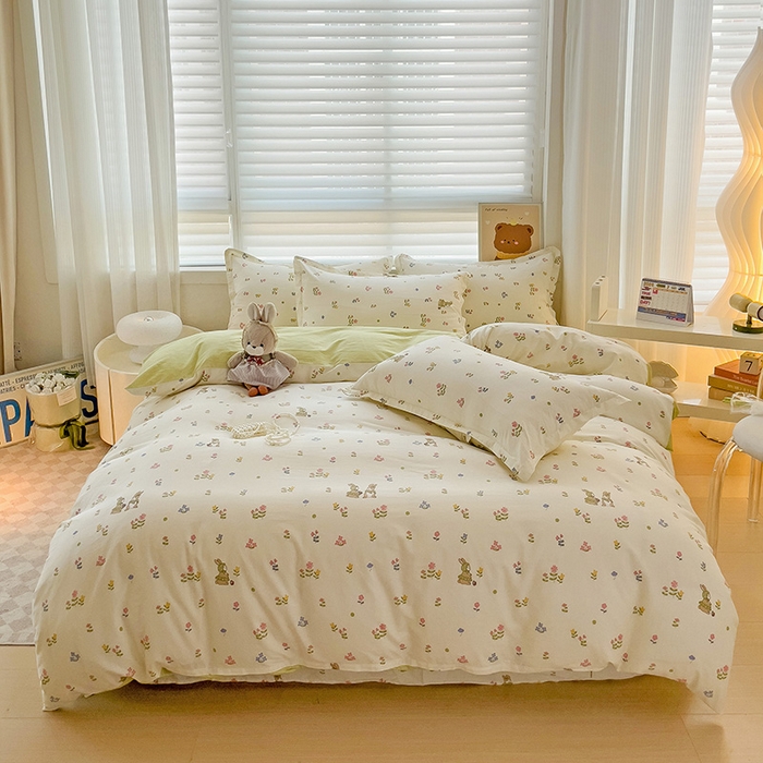 91家纺网 家纺一手货源 找家纺 （总）纽缦家纺 2025新款全棉纯棉斜纹印花四件套