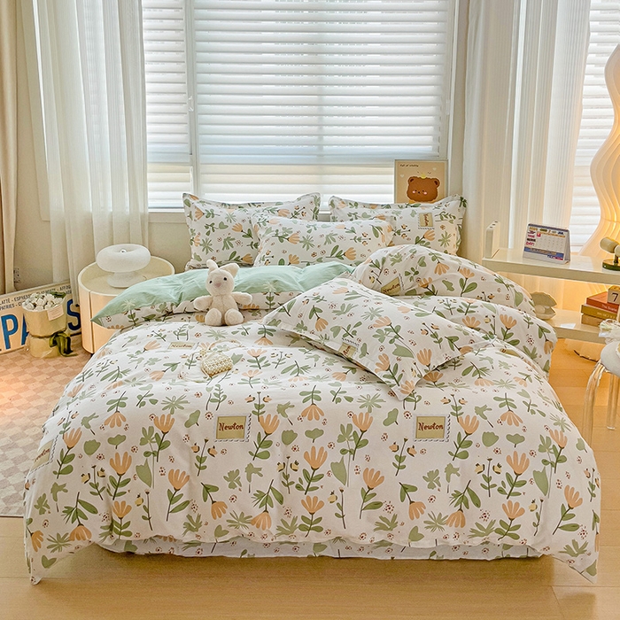 91家纺网 家纺一手货源 找家纺 （总）纽缦家纺 2025新款全棉纯棉斜纹印花四件套