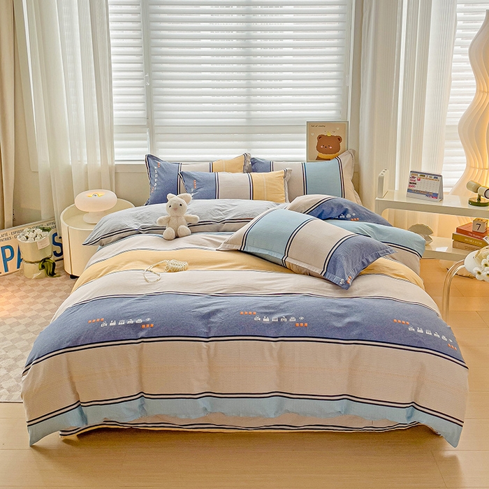 91家纺网 家纺一手货源 找家纺 （总）纽缦家纺 2025新款全棉纯棉斜纹印花四件套