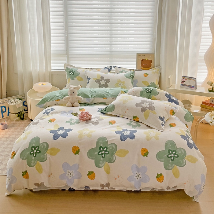 91家纺网 家纺一手货源 找家纺 （总）纽缦家纺 2025新款全棉纯棉斜纹印花四件套