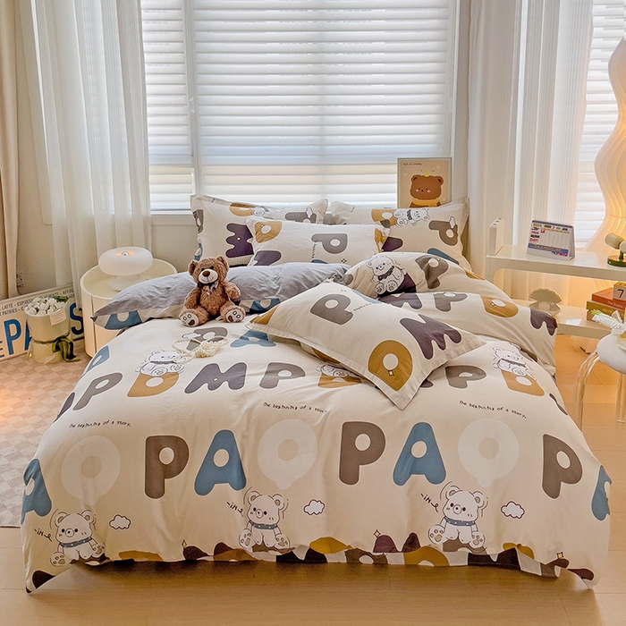 91家纺网 家纺一手货源 找家纺 （总）纽缦家纺 2025新款全棉纯棉斜纹印花四件套