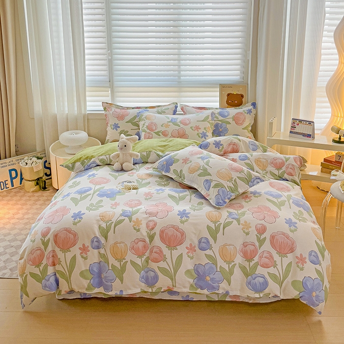 91家纺网 家纺一手货源 找家纺 （总）纽缦家纺 2025新款全棉纯棉斜纹印花四件套