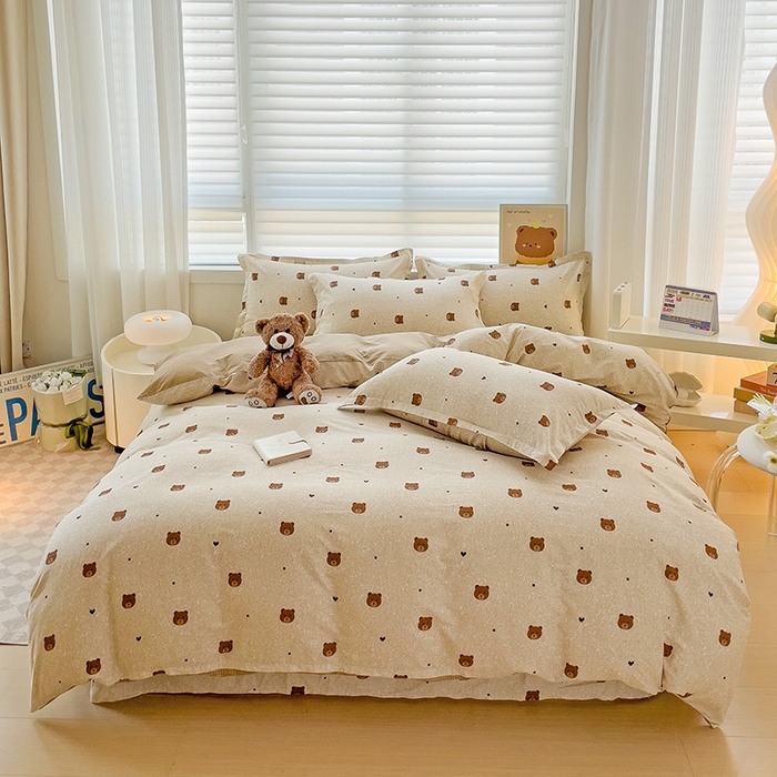 91家纺网 家纺一手货源 找家纺 （总）纽缦家纺 2025新款全棉纯棉斜纹印花四件套