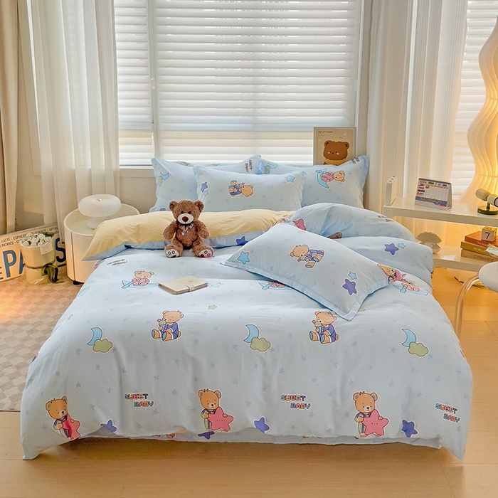 91家纺网 家纺一手货源 找家纺 （总）纽缦家纺 2025新款全棉纯棉斜纹印花四件套