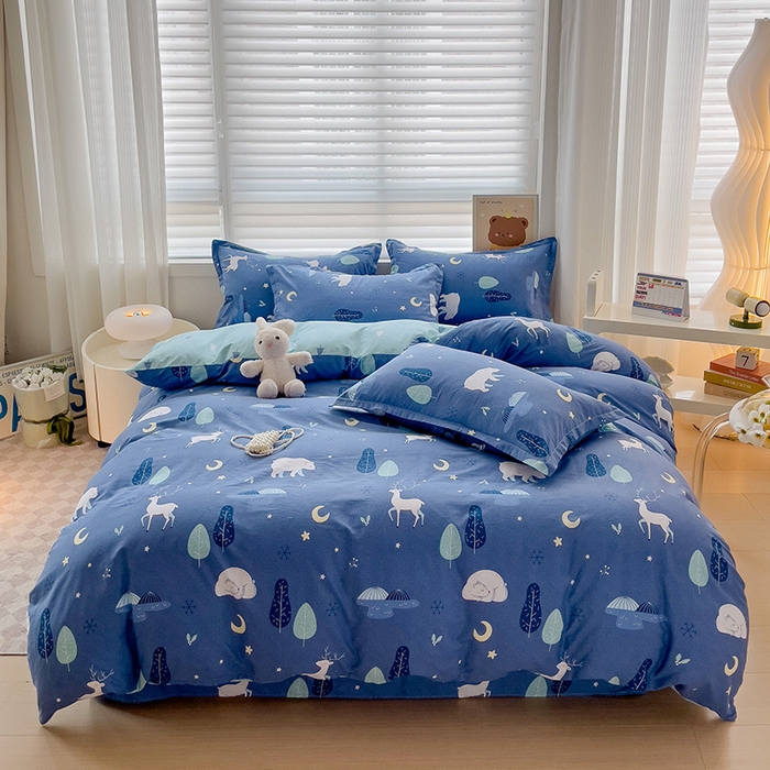 91家纺网 家纺一手货源 找家纺 （总）纽缦家纺 2025新款全棉纯棉斜纹印花四件套