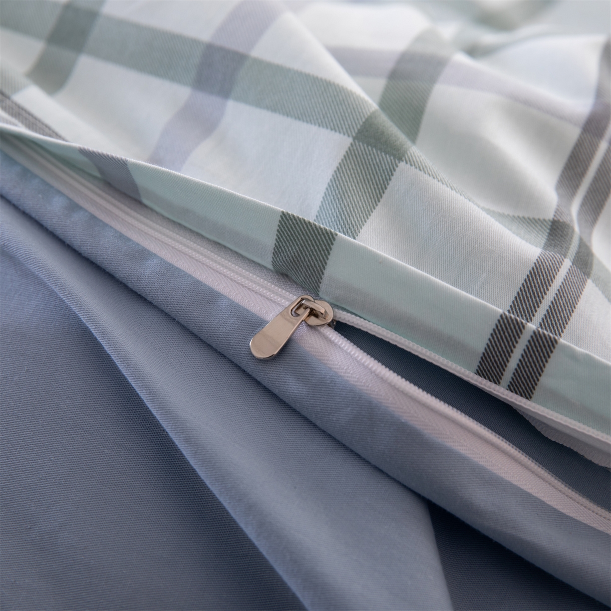 91家纺网 家纺一手货源 找家纺 凌云家纺 2025新款13372全棉纯棉学生床单款三件套上下铺宿舍六件套一整套 印象空间