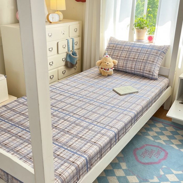 91家纺网 家纺一手货源 找家纺 寻米 2025新款全棉纯棉印花学生季学生单床笠单品床笠床笠单件 柏林小镇