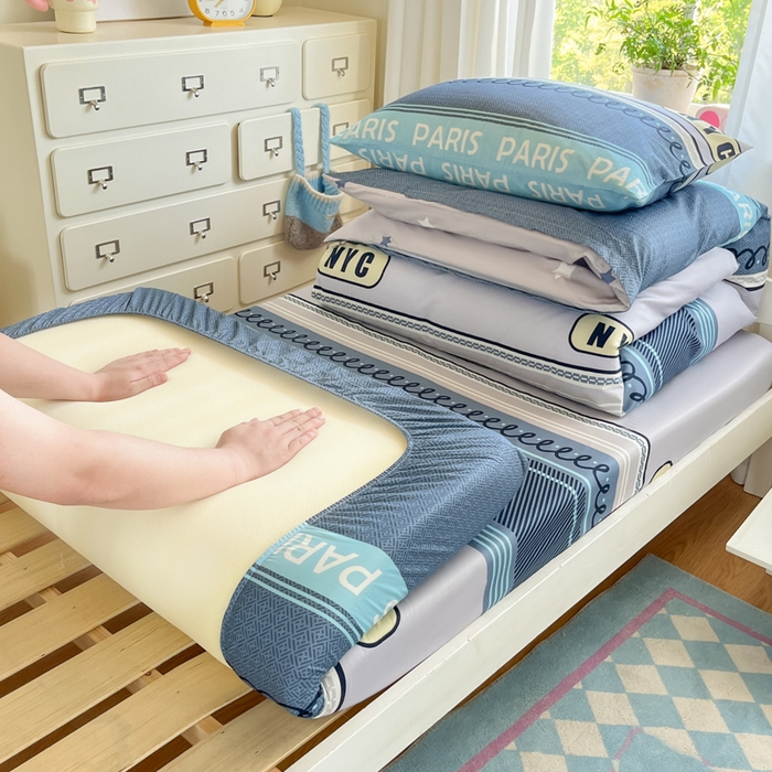 91家纺网 家纺一手货源 找家纺 寻米 2025新款全棉纯棉印花学生季学生单床笠单品床笠床笠单件 布鲁克林