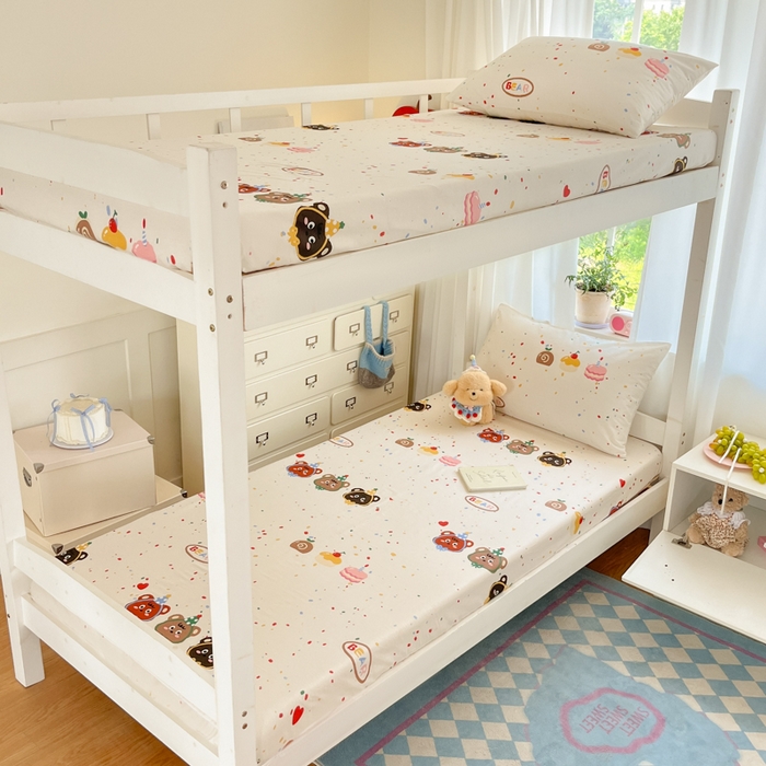 91家纺网 家纺一手货源 找家纺 寻米 2025新款全棉纯棉印花学生季学生单床笠单品床笠床笠单件 快乐熊仔