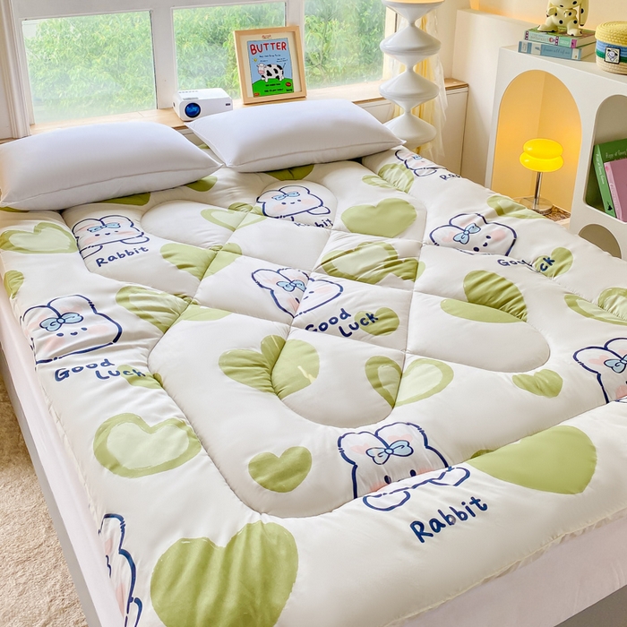 缦卡琳家纺 2025新款活性生态棉纤维床垫 爱尚兔