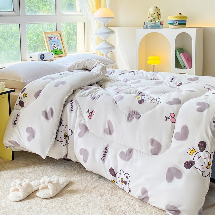 91家纺网 家纺一手货源 找家纺 缦卡琳家纺 2025新款活性生态棉纤维床垫  帕恰狗