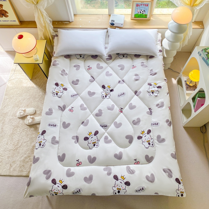 91家纺网 家纺一手货源 找家纺 缦卡琳家纺 2025新款活性生态棉纤维床垫  帕恰狗