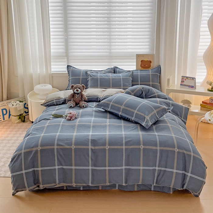 纽缦家纺 2025新款全棉纯棉斜纹印花四件套 米拉