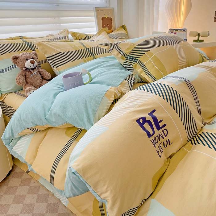 91家纺网 家纺一手货源 找家纺 纽缦家纺 2025新款全棉纯棉斜纹印花四件套 莫里