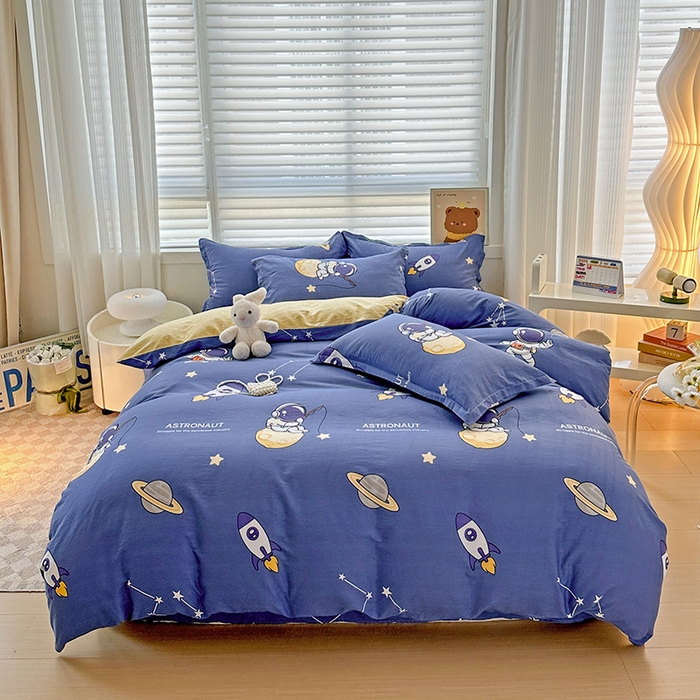 纽缦家纺 2025新款全棉纯棉斜纹印花四件套 星际迷航