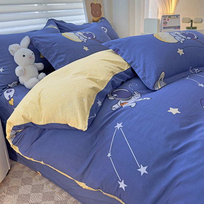 91家纺网 家纺一手货源 找家纺 纽缦家纺 2025新款全棉纯棉斜纹印花四件套 星际迷航