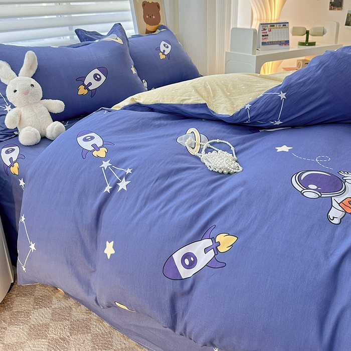 91家纺网 家纺一手货源 找家纺 纽缦家纺 2025新款全棉纯棉斜纹印花四件套 星际迷航