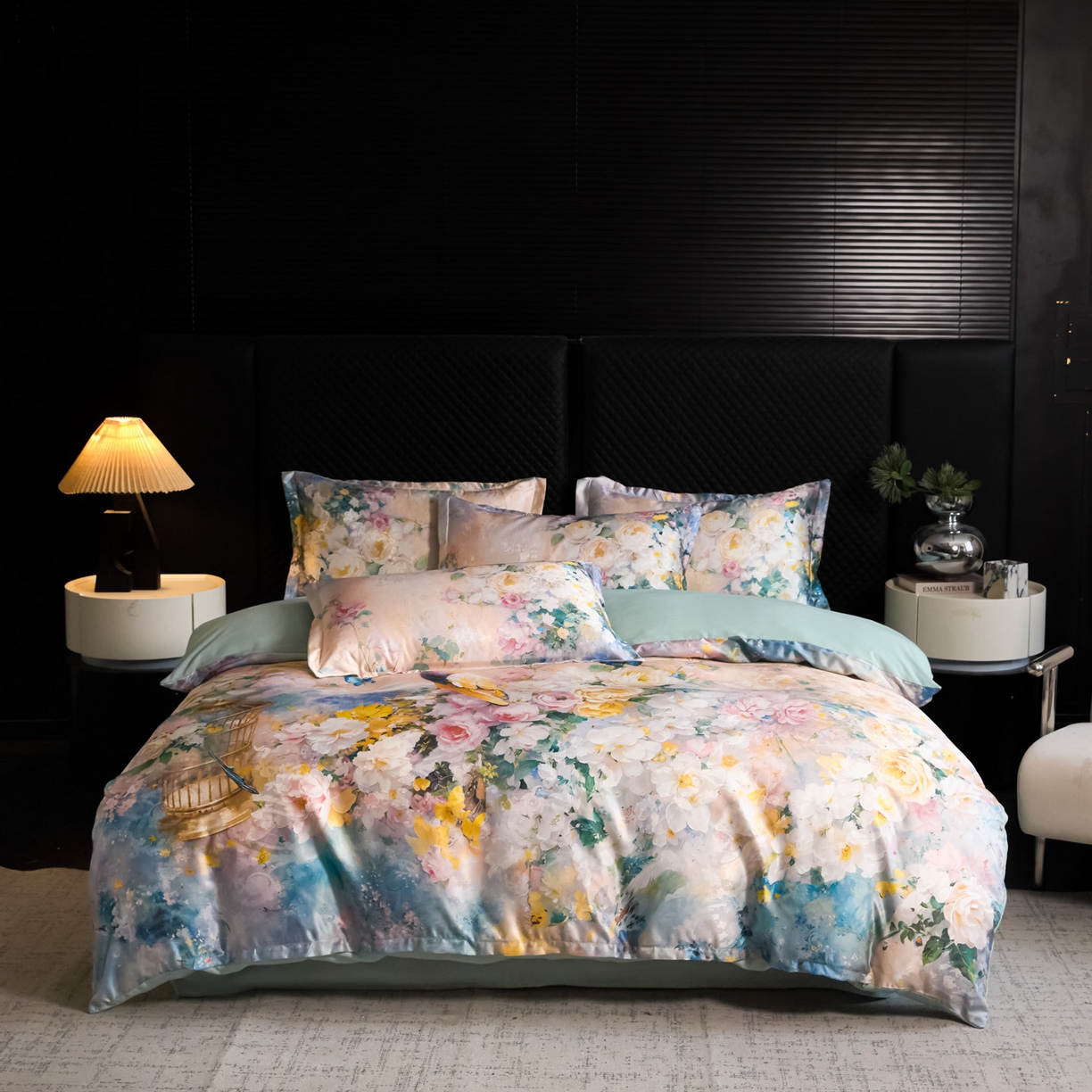 91家纺网 家纺一手货源 找家纺 （总）莱欧纳家纺 2025新款轻奢提花印花四件套