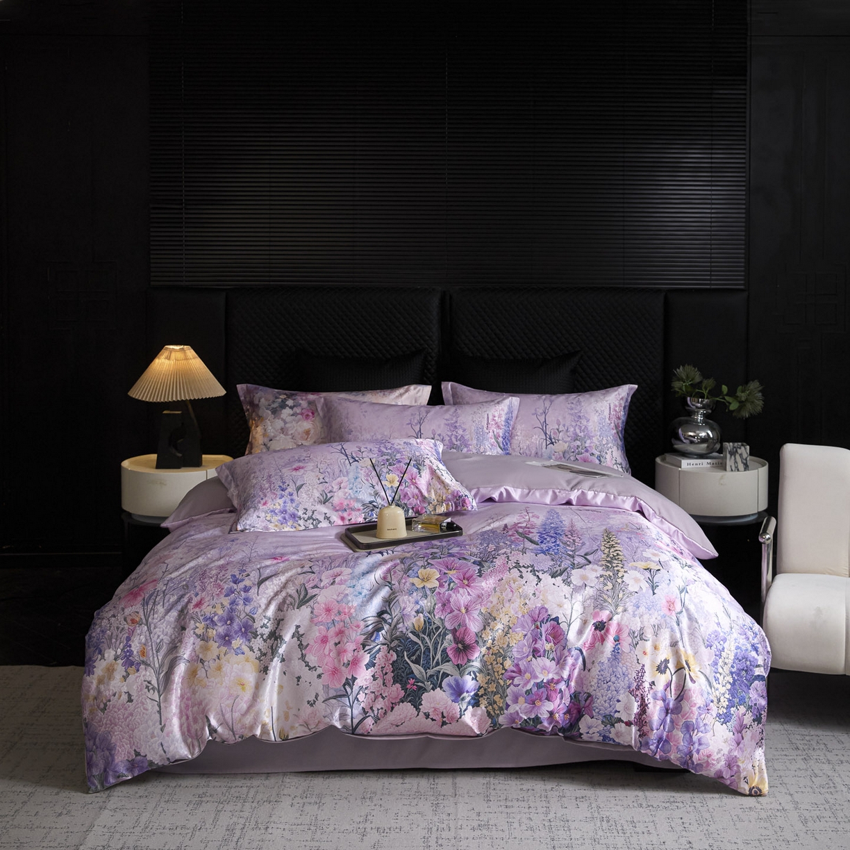 91家纺网 家纺一手货源 找家纺 （总）莱欧纳家纺 2025新款轻奢提花印花四件套