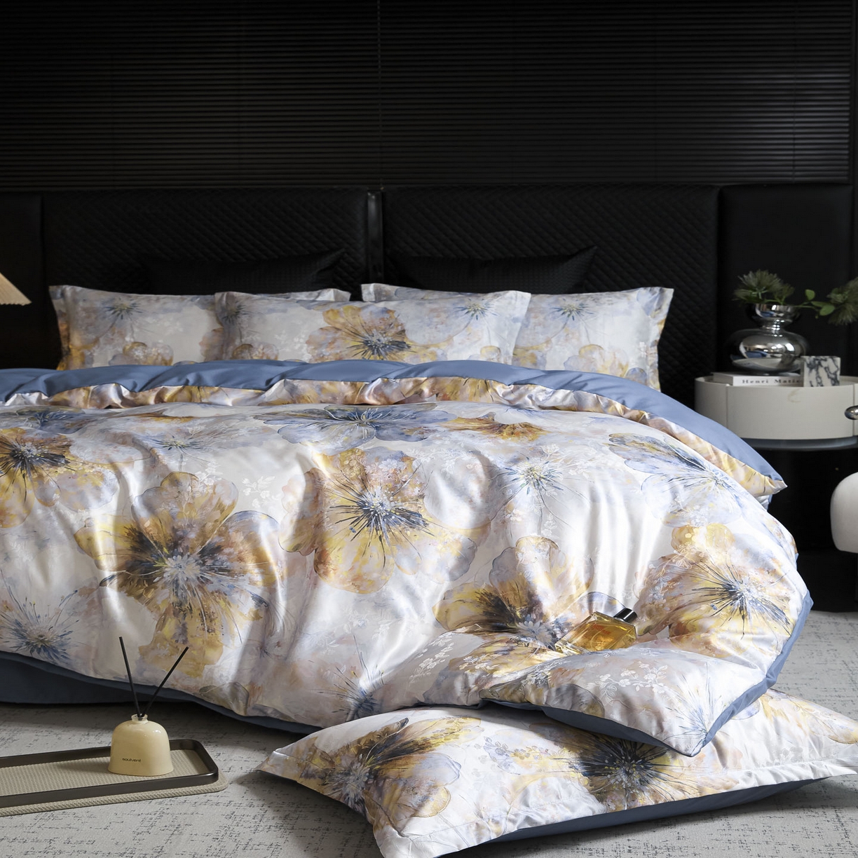 91家纺网 家纺一手货源 找家纺 （总）莱欧纳家纺 2025新款轻奢提花印花四件套