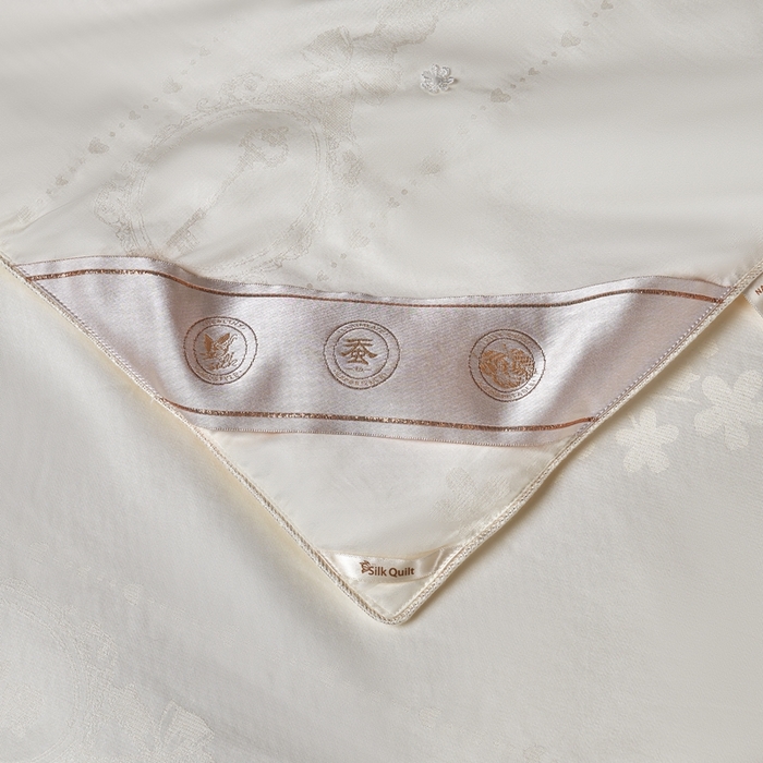 91家纺网 家纺一手货源 找家纺 朴罗 （ 原岚图） 2025新款天然有机蚕丝被被子被芯 白色