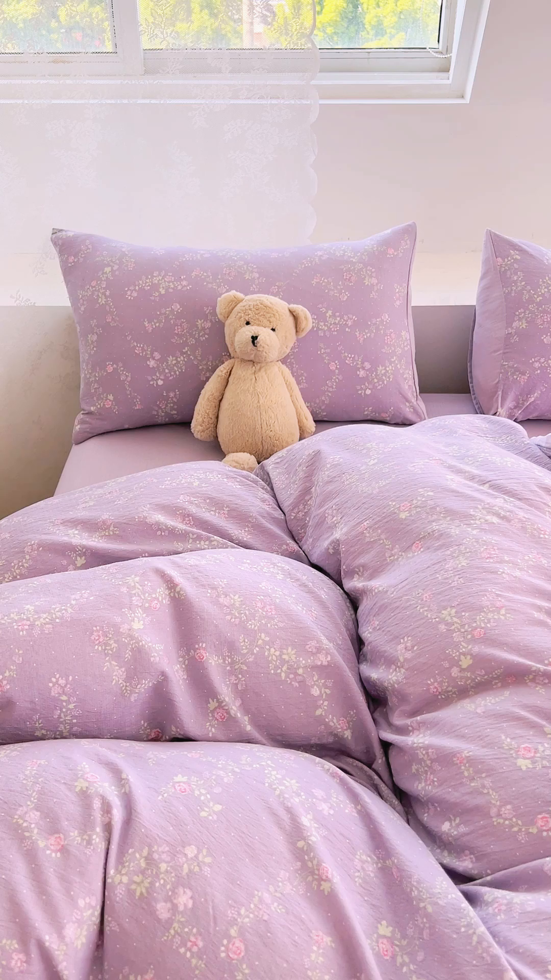 91家纺网 家纺一手货源 找家纺 优品阁 2025新款云感皱皱纱四件套 梦华录