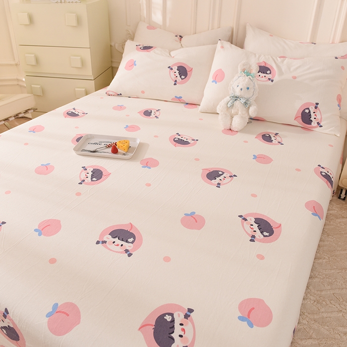 91家纺网 家纺一手货源 找家纺 （总）甜之梦 2025新款针织棉印花单品床单（定制任何尺寸）