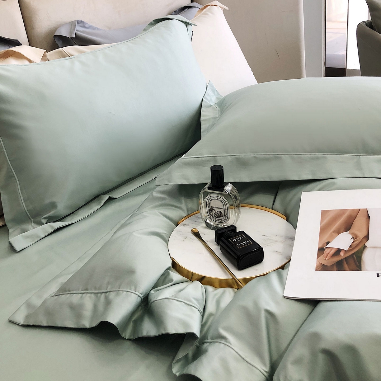 91家纺网 家纺一手货源 找家纺 （总）乐美家纺 2025新款A类100支—简爱系列埋线工艺四件套