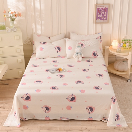 （总）甜之梦 2025新款针织棉印花单品床单（定制任何尺寸）