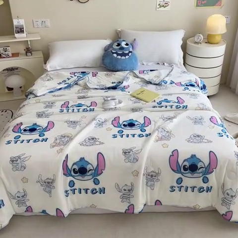 91家纺网 家纺一手货源 找家纺 （总）米菲 2024新款A类凉感丝印花夏被夏凉被被芯-迪士尼系列