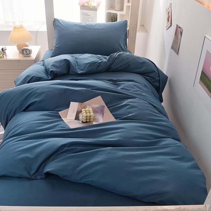 91家纺网 家纺一手货源 找家纺 （总）启优家纺 2025新款13372全棉纯棉学生宿舍上下铺三件套