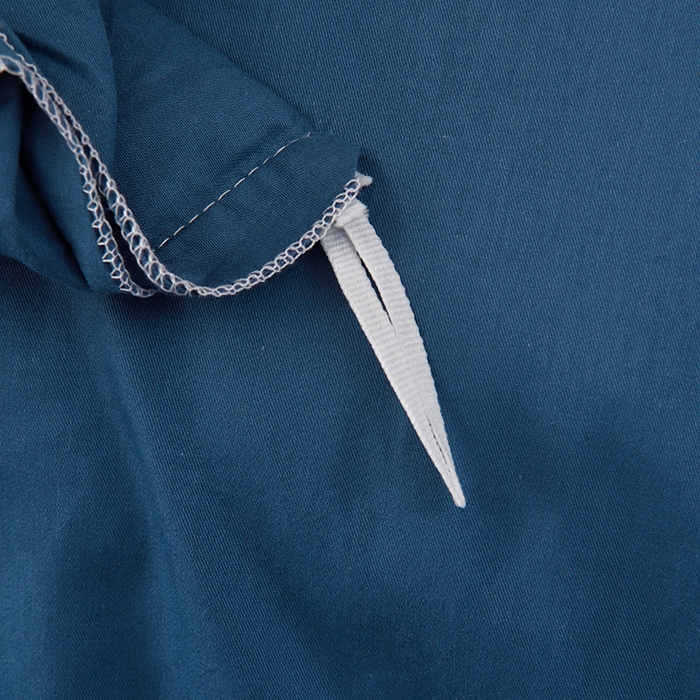 91家纺网 家纺一手货源 找家纺 启优家纺 2025新款13372全棉纯棉学生宿舍上下铺三件套 宝蓝