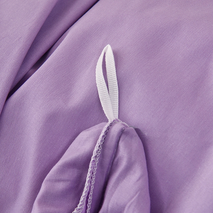 91家纺网 家纺一手货源 找家纺 启优家纺 2025新款13372全棉纯棉学生宿舍上下铺三件套 丁香紫