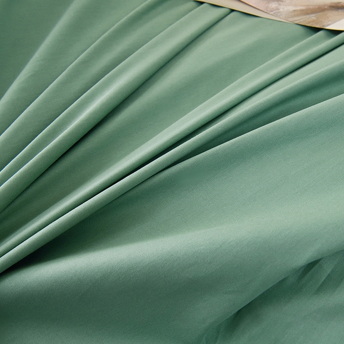 91家纺网 家纺一手货源 找家纺 启优家纺 2025新款13372全棉纯棉学生宿舍上下铺三件套 竹青