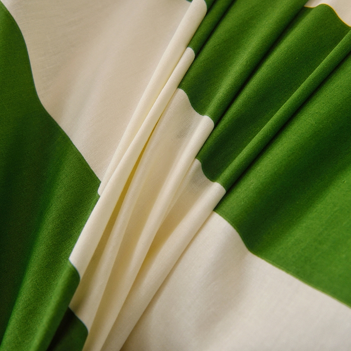 91家纺网 家纺一手货源 找家纺 启优家纺 2025新款13372全棉纯棉学生宿舍上下铺三件套 林西-绿