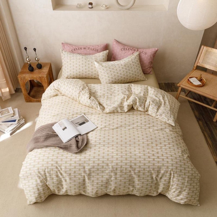 91家纺网 家纺一手货源 找家纺 （总）棉生活家纺 2025新款北欧简约全棉磨毛四件套