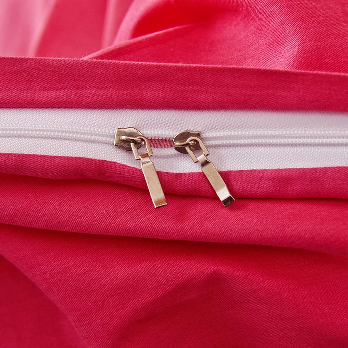 91家纺网 家纺一手货源 找家纺 启优家纺 2025新款13372全棉纯棉学生宿舍上下铺三件套 秘境-粉