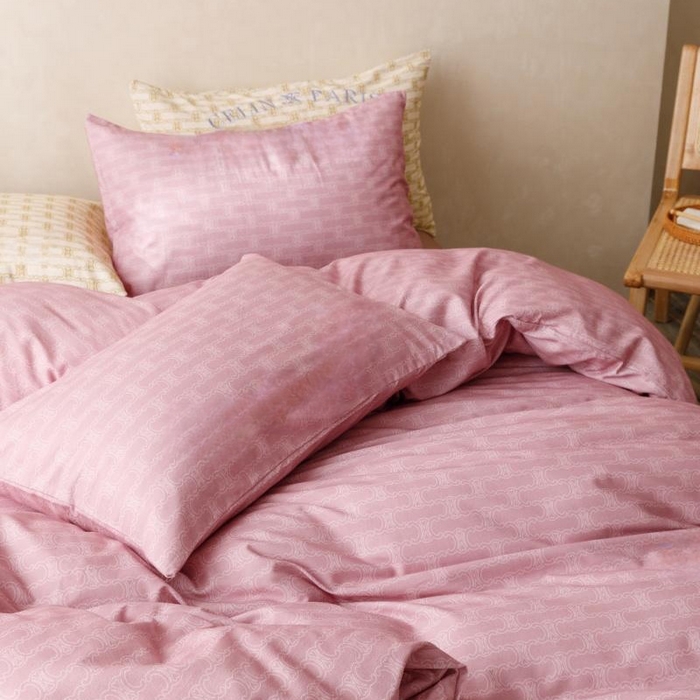 91家纺网 家纺一手货源 找家纺 棉生活家纺 2025新款北欧简约全棉磨毛四件套 艾可-紫