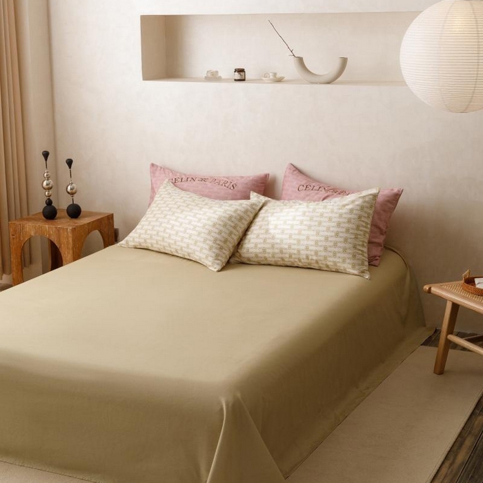 91家纺网 家纺一手货源 找家纺 棉生活家纺 2025新款北欧简约全棉磨毛四件套 艾可-米