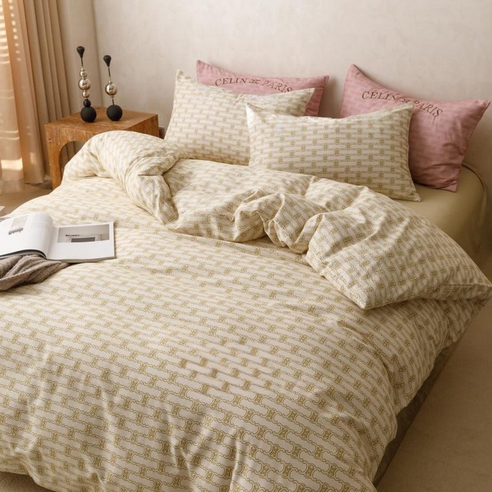 91家纺网 家纺一手货源 找家纺 棉生活家纺 2025新款北欧简约全棉磨毛四件套 艾可-米