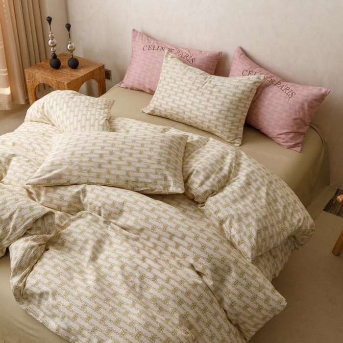 91家纺网 家纺一手货源 找家纺 棉生活家纺 2025新款北欧简约全棉磨毛四件套 艾可-米